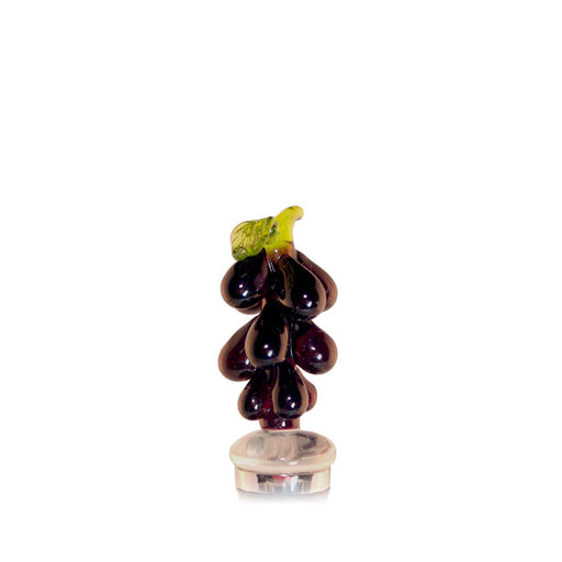 Glass Wine Stopper Purple Grapes