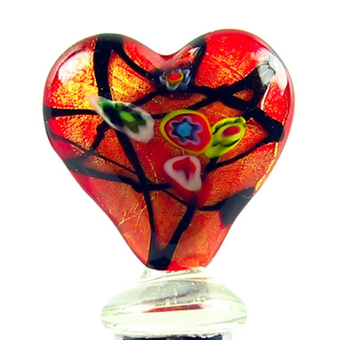 Glass Wbs Red Heart