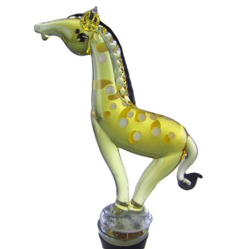Glass Bottle Stopper Giraffe