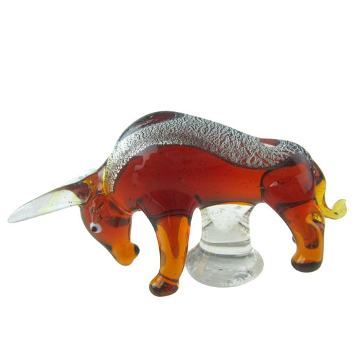 Glass Bottle Stopper Bull