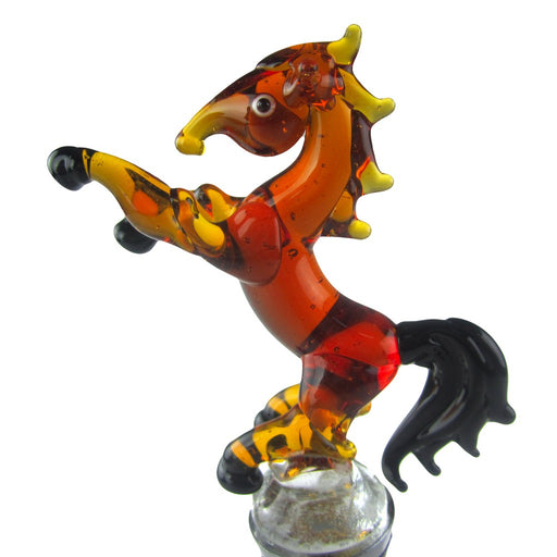 Glass Bottle Stopper Horse
