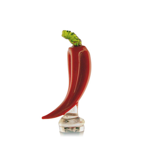 Glass Bottle Stopper Red Chili Pepper