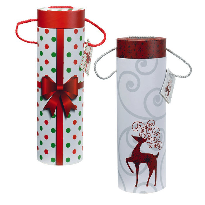 Holiday Wine Tubes Set of 2