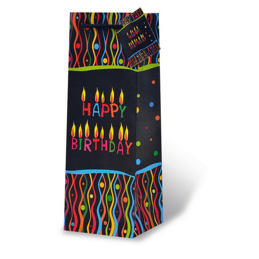 Printed Paper Wine Bottle Bag  - Make a Wish