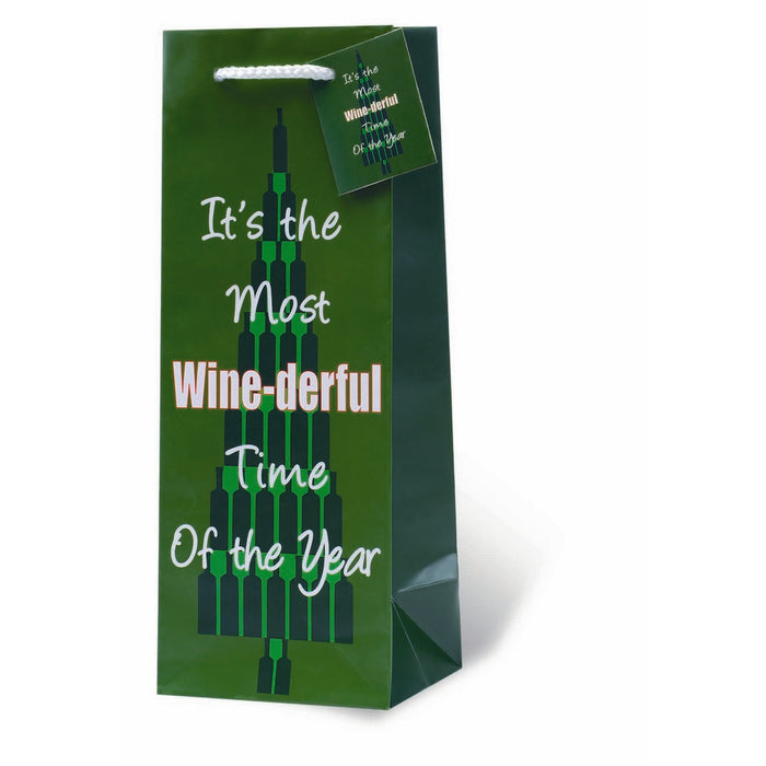 It's The Most Wine-derful Time of the Year Wine Bottle Gift Bag