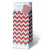 Holiday Chevron Wine Bottle Gift Bag