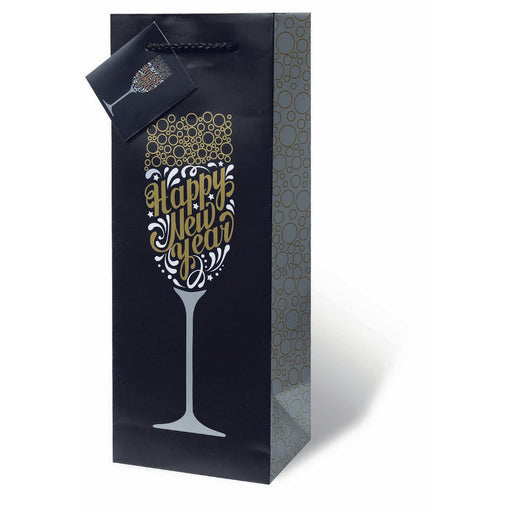Happy New Year Wine Bottle Gift Bag