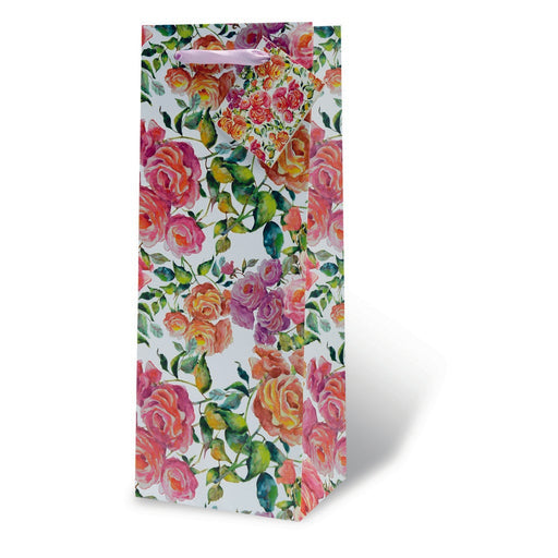 Roses Wine Bottle Gift Bag