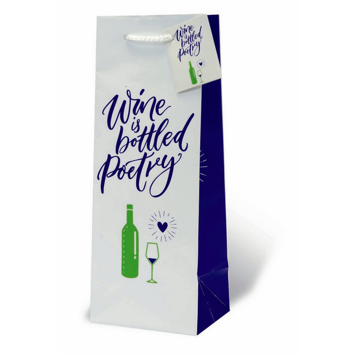 Bottled Poetry Wine Bottle Gift Bag