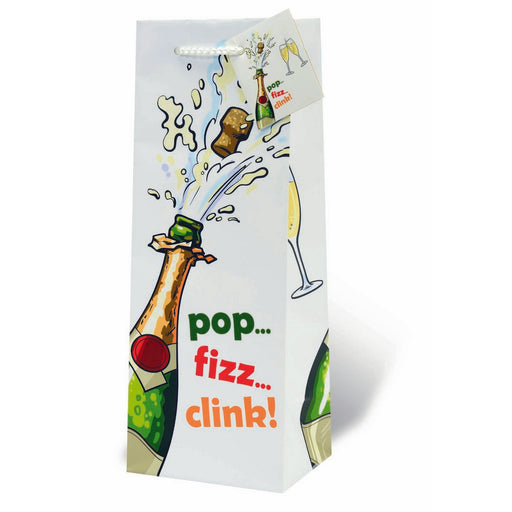 Pop Fizz Clink Wine Bottle Gift Bag