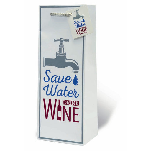 Save Water, Drink Wine Wine Bottle Gift Bag