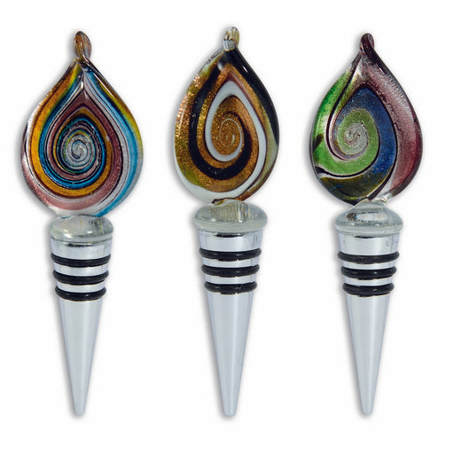 Bottle Stopper - Glass Swirl Assortment