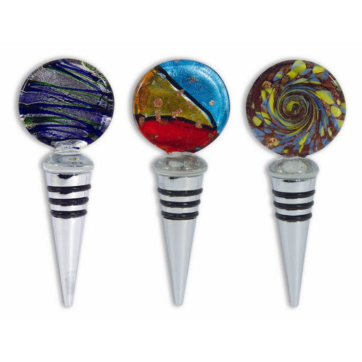 Bottle Stopper - Glass Disc Assortment