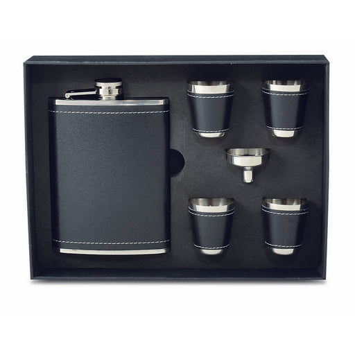 Flask Gift Set - Black