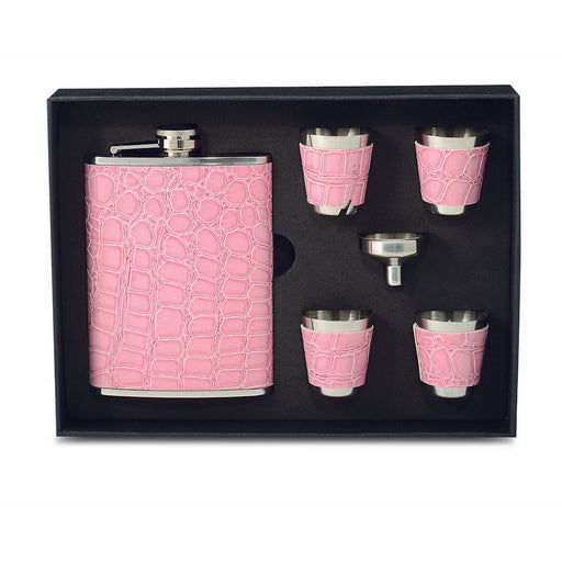 Flask Gift Set - Pink