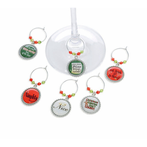 Wine Charms - Holiday Sayings