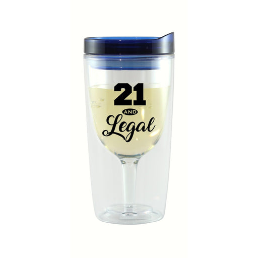 21 & Legal Vingo Wine Tumbler