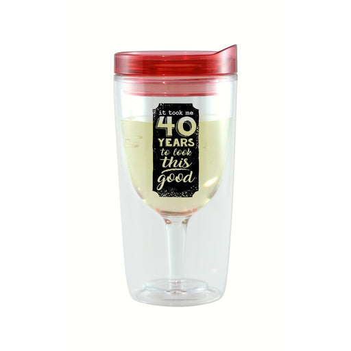 It Took Me 40 Year Vingo Wine Tumbler