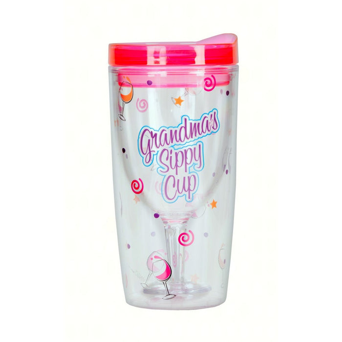 Grandma's Sippy Cup Insulated Wine Tumbler 10 oz