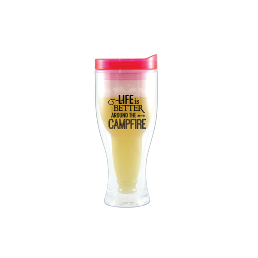 Campfire Beer Buddy Beer Tumbler, Pink