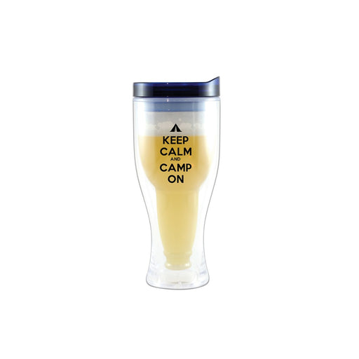 Camp On Beer Buddy Beer Tumbler, Blue