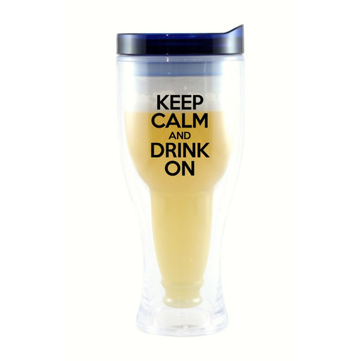 Keep Calm & Drink On Beer Buddy Beer Tumbler