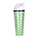 Slurp N' Snack Tumbler For Snack And Drink - Chevron Lime Green