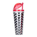 Slurp N' Snack Tumbler For Snack And Drink - Chevron Black