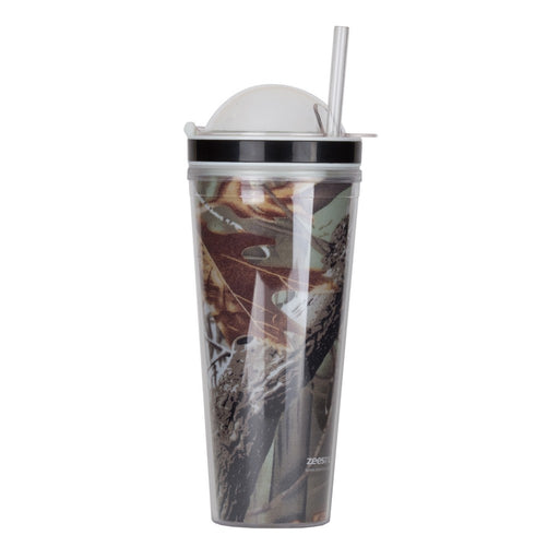 Slurp N' Snack Tumbler For Snack And Drink - Forest Camo