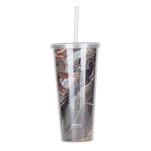 Thirzt 2 Go Tumbler with Lid & Straw - Forest Camo
