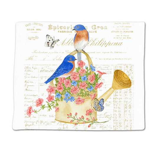 bluebirds Single Flour Sack Towel