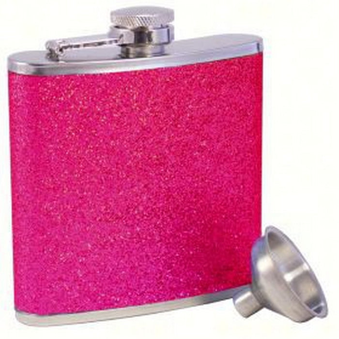 Glitter Pink Stainless Steel Flask