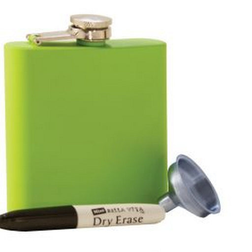 Grippy Lime Stainless Steel Flask
