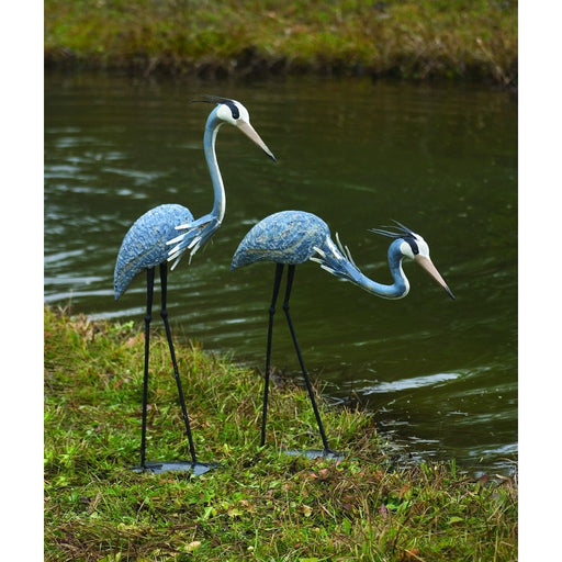 Pair of Steel Herons