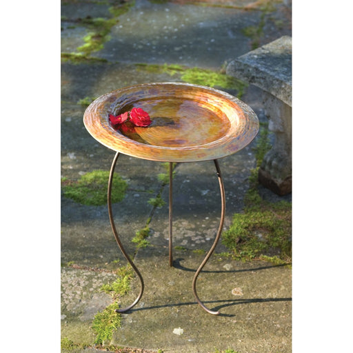 Golden Copperplated Birdbath