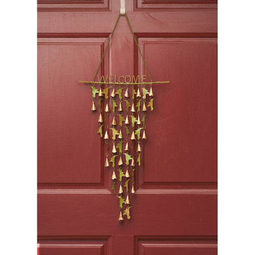 Hummingbird Welcome Shimmering Bells Hanging