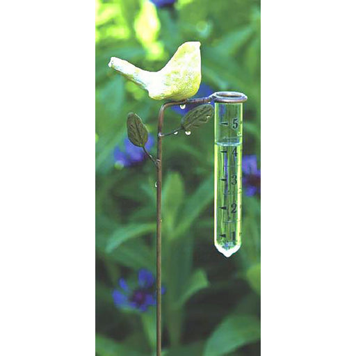 Ceramic Yellow Bird Rain Gauge