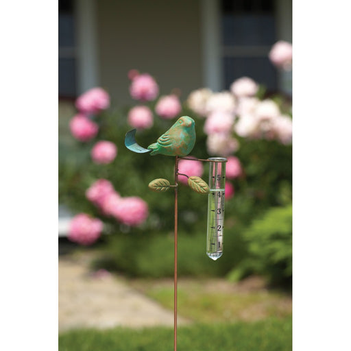 Bird Rain Gauge Teal