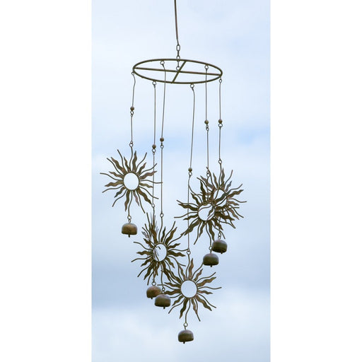 Hanging Sun Circle Flamed Finish Mobile