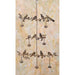 Tiered Birds with Bells Flamed Finish