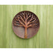 Raised Tree Flamed Wall Disc 24 inch