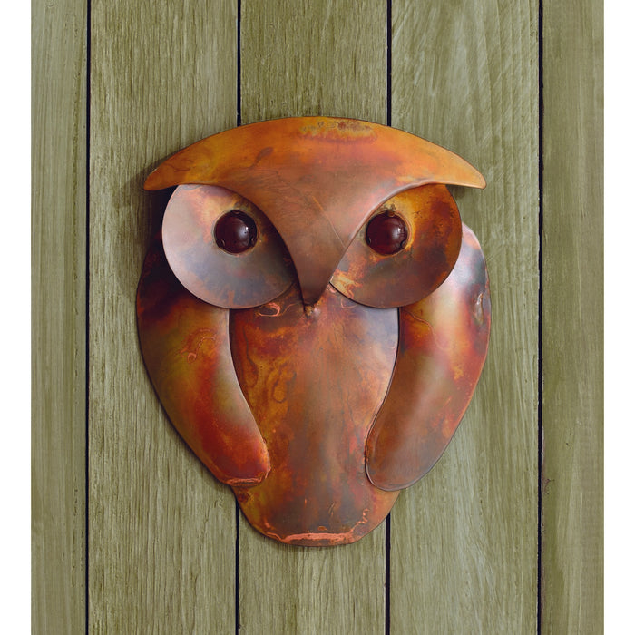 Solid Flamed Owl Wall Decor