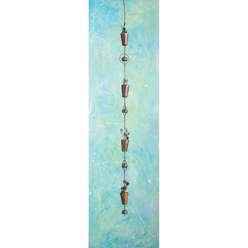 Flower Pot Flamed Hanging Ornament