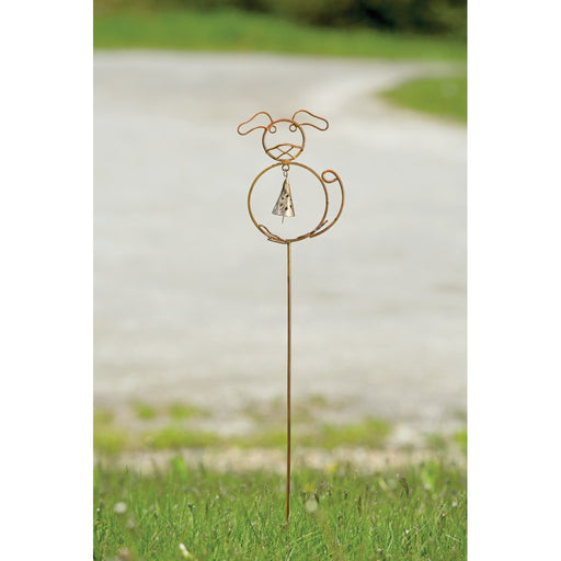 Dog w/Bell Stake (must order in 4's)