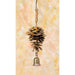 Hanging Pine Cone with Bell Flamed Finish