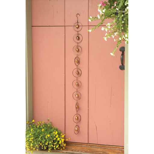 Circles w/Bells Flamed Hanging Ornaments