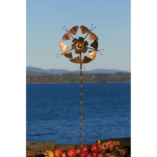 5 Butterflies Flamed Copper Staked KD + Freight