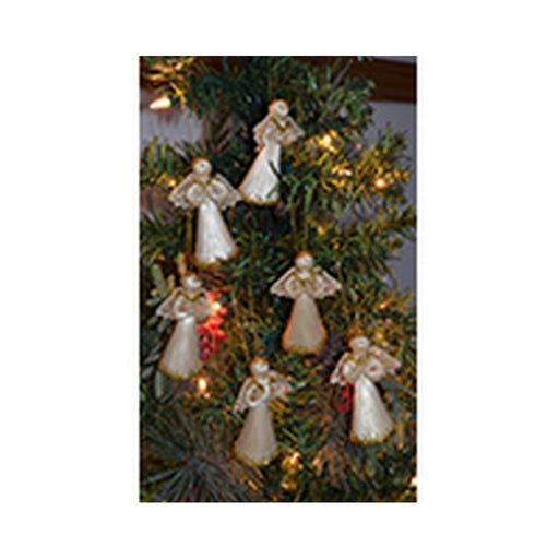 3 inch Veronica Gold Trim Angel Ornament