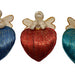 Heart Angel, Red skirt, Gold Trim - MUST ORDER IN 3's
