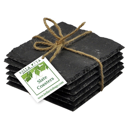 AWC Slate - Sets of Slate Coasters with Chalk